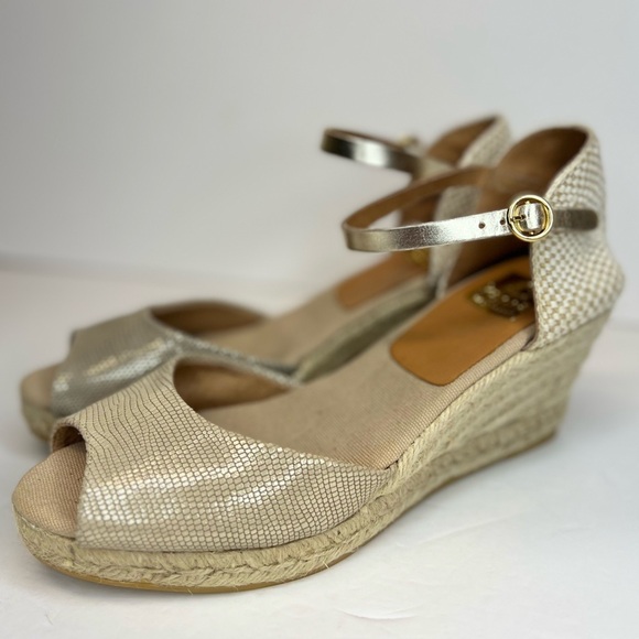 Kanna Womens Open Toe Wedge Espradilles Size 40EU/9US Made in Spain Superb! - Picture 4 of 14